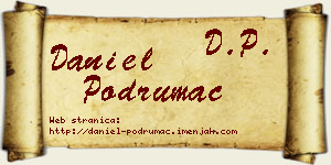 Daniel Podrumac vizit kartica